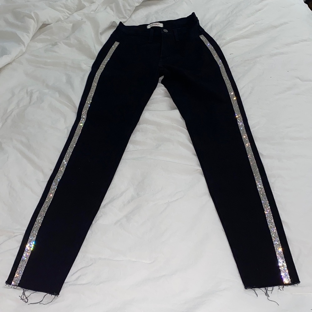 Bedazzled High waisted Black jeans
